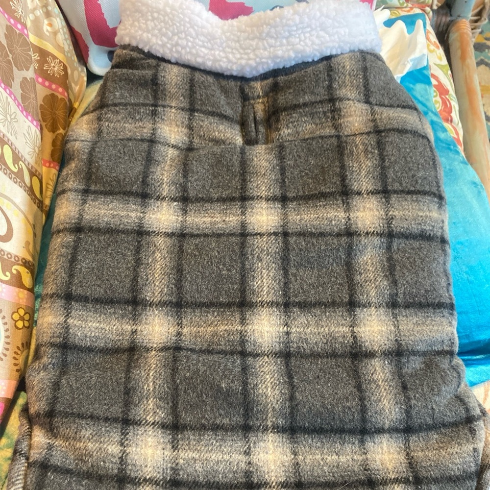 The Prairie Dog Sherpa flannel coat size Med